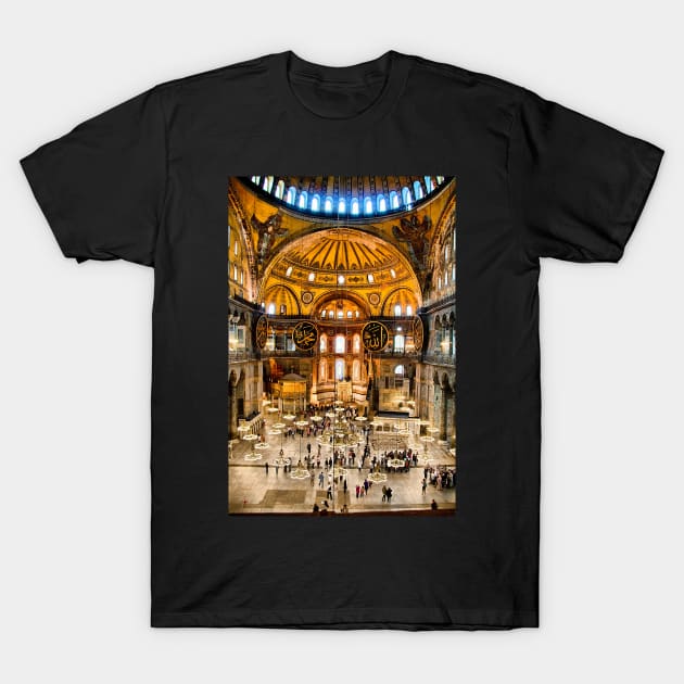 Turkey. Istanbul. Hagia Sophia. Interior. T-Shirt by vadim19